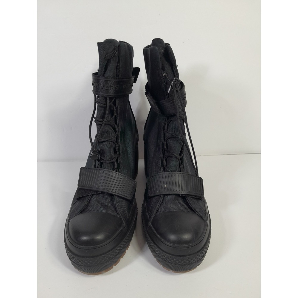 CONVERSE CHUCK TAYLOR All STAR GR82 WOMENS US 10 BOOTS BLACK PLATFORM HEEL BOOTS - Picture 3 of 10